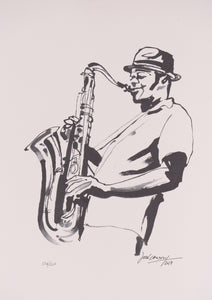 Playing Saxophone