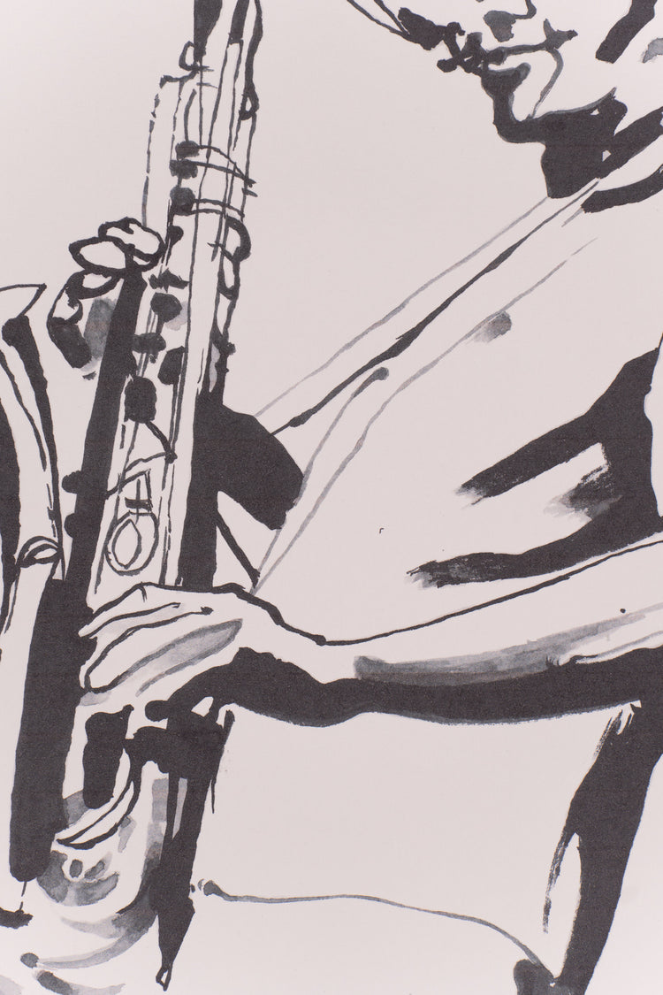 Playing Saxophone
