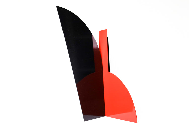 Red and Black Minimalist Form