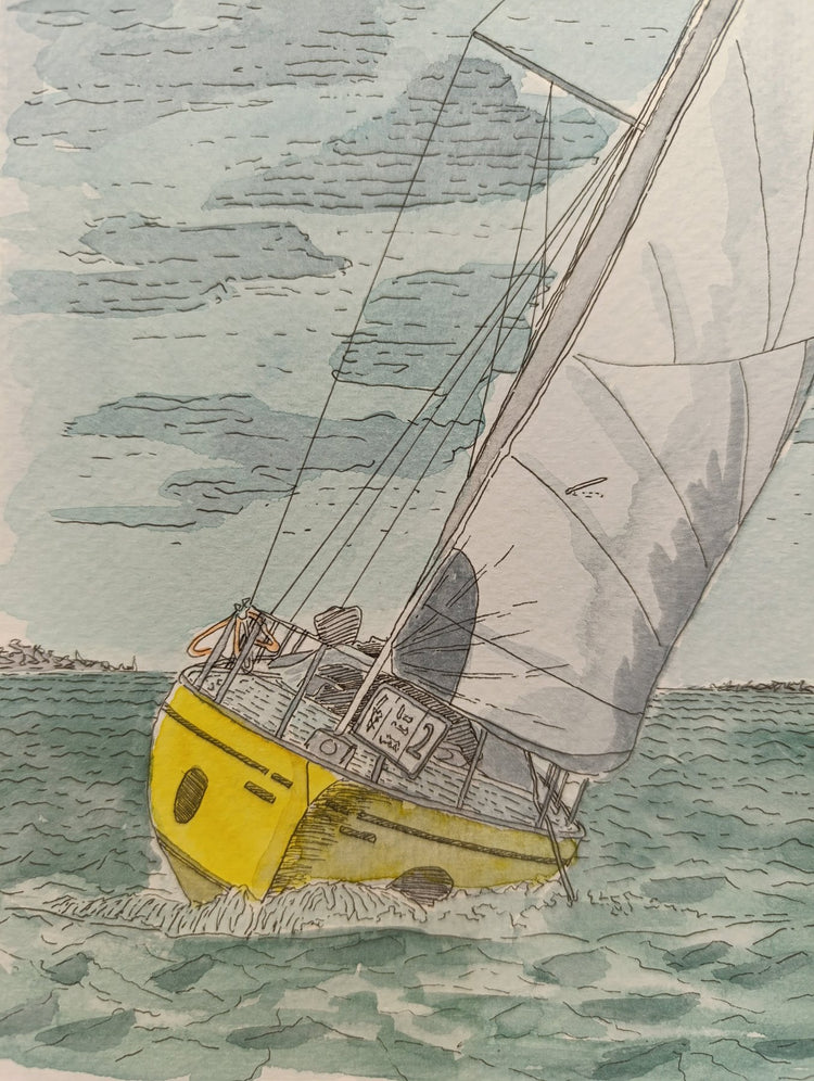 Yellow Bow in the Wind