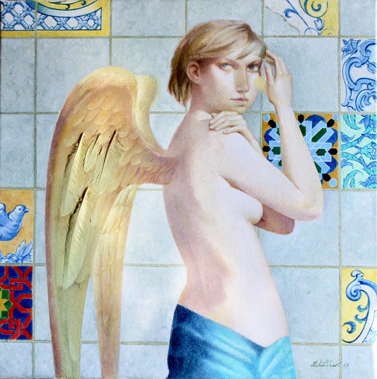 Angel with Azulejo