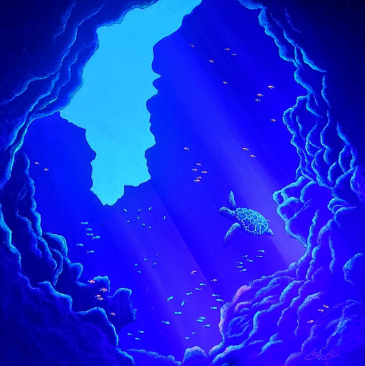 Below the Surface by Angie Hickson under UV light