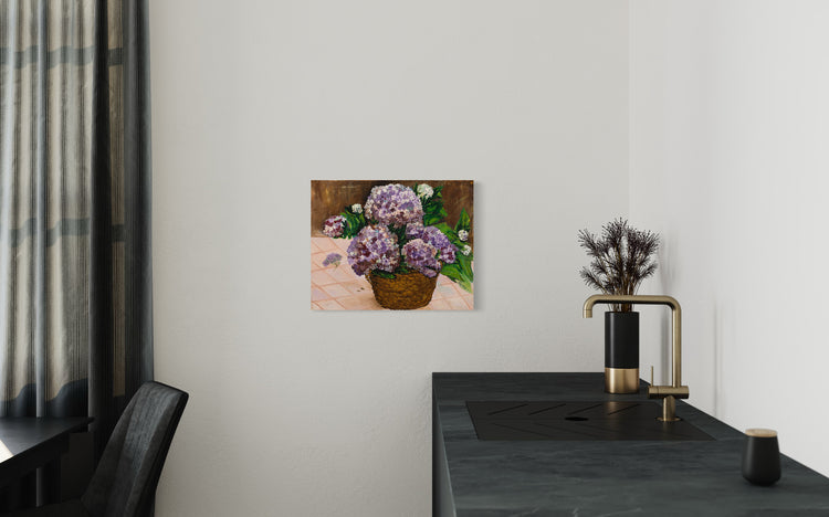 Hydrangeas in a Basket