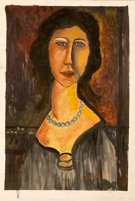 Jeanne Hebuterne with Necklace