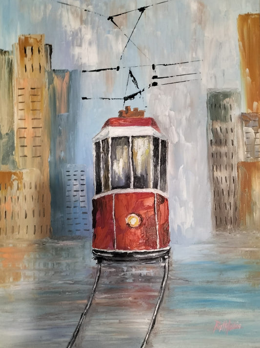 Là Vem o eléctrico