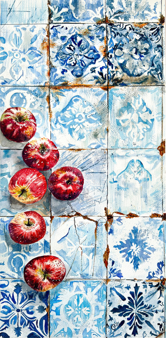 Colheita Portuguesa na Época do Azulejo – Maçãs