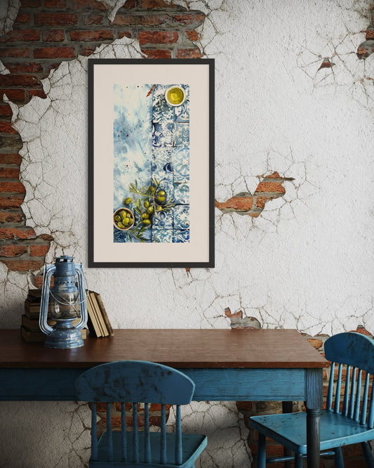 Portuguese Harvest on Azulejo Time – Olives and Olive Oil