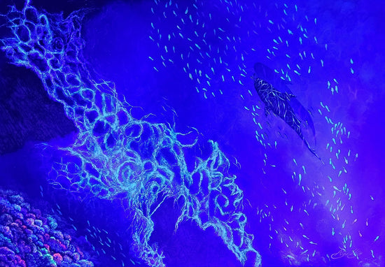 Serene by Angie Hickson under UV light