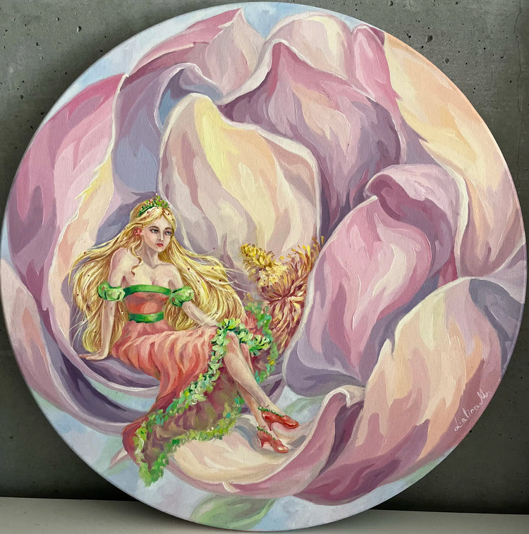 Thumbelina in a flower