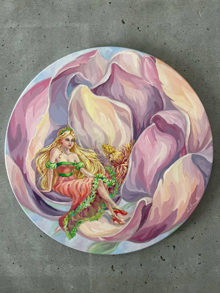 Thumbelina in a flower