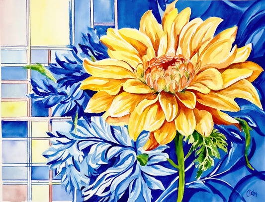 Yellow Chrysanthemum Floral Heritage