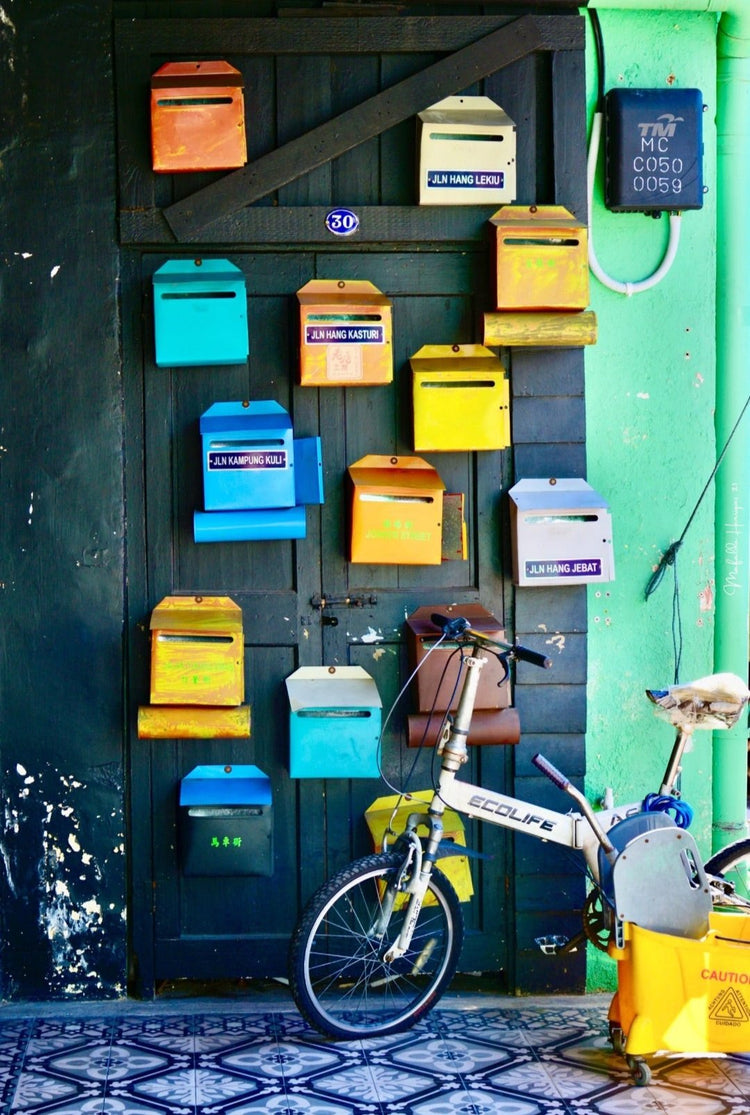 The colourful mail box