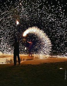 Fireworks on the beach